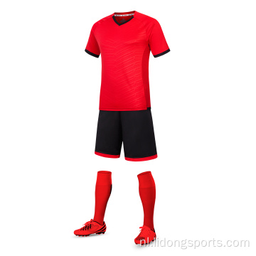 Groothandel voetbaluniform set/jeugdvoetbaljersy set